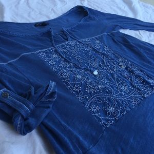 3/4 sleeve American Eagle outfitters Blue Blouse